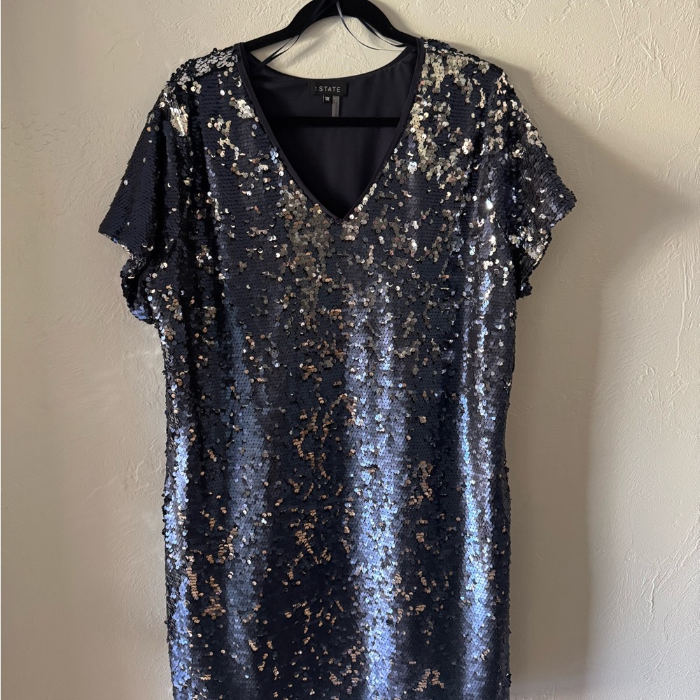 Nordstroms Navy Sequin Dress